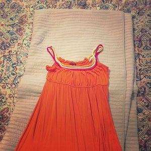 Orange summer dress